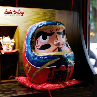 Daruma "Đại Nguyện" đất sét nung Truyền thống 25cm - Hãng Jinshi
