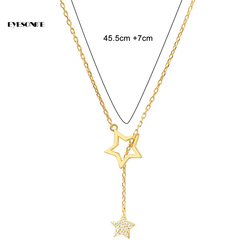 Vòng cổ Mặt Hình Đôi Mắt Bằng Thép Không Gỉ Dễ Phối Đồ Thời Trang Cho Nữ