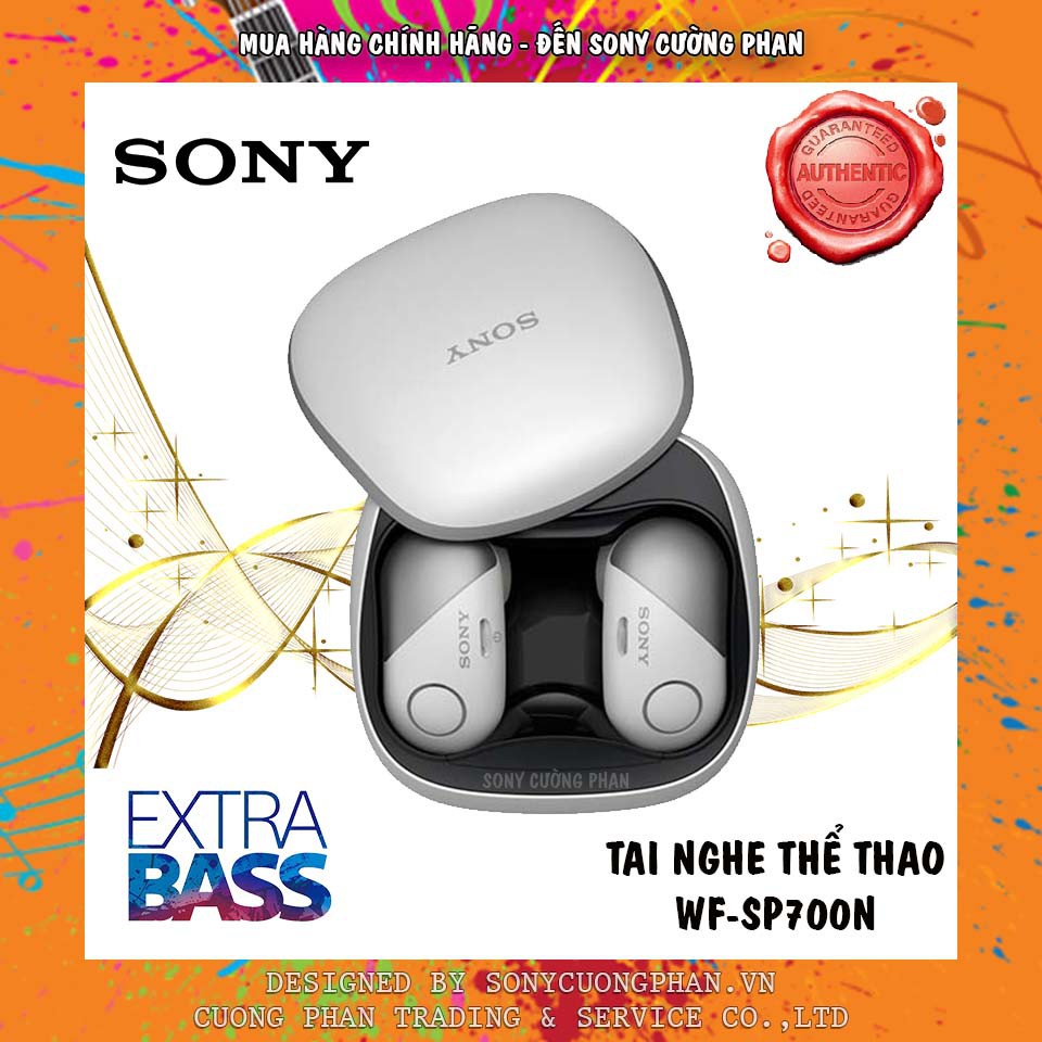 Tai Nghe Bluetooth Thể Thao Chống Ồn Sony WF-SP700N ( màu Trắng ) | Hàng Chính Hãng Sony Việt Nam