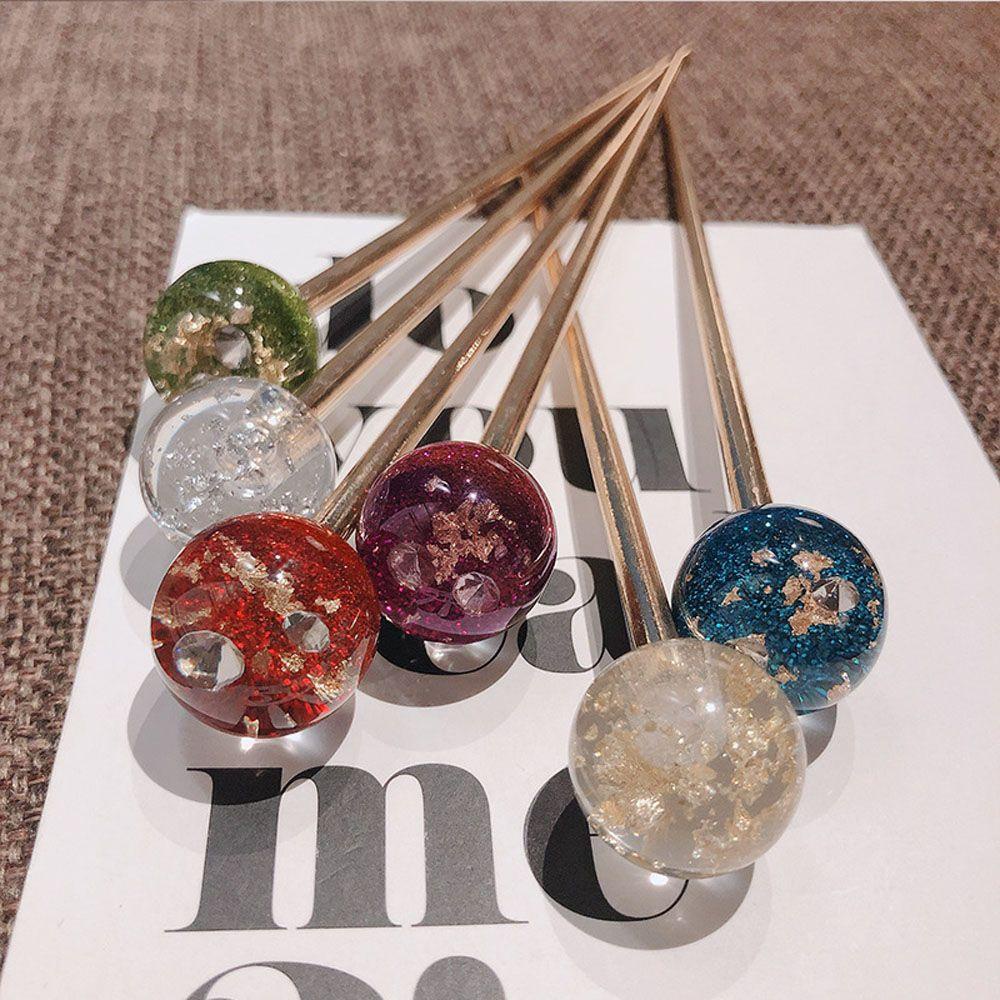 Trâm Cài Tóc Hình Bầu Trời Đầy Sao Màu Ngà|Kẹp Tóc Lá Nhôm