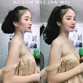 Ngoạm tóc giả xoăn lửng
