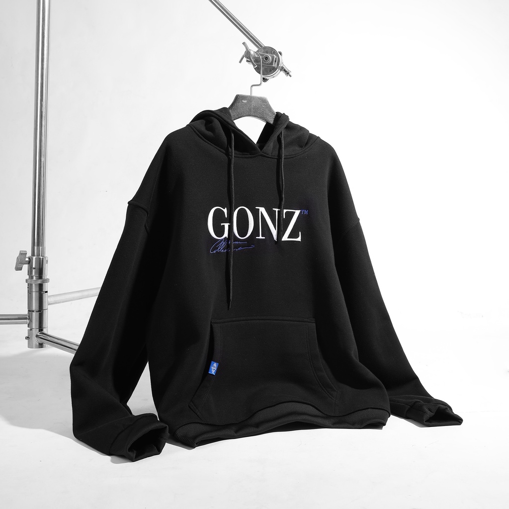 Áo Hoodies Gonz Mùa Đông Form Rộng - Hoodies 01 Màu Đen | BigBuy360 - bigbuy360.vn