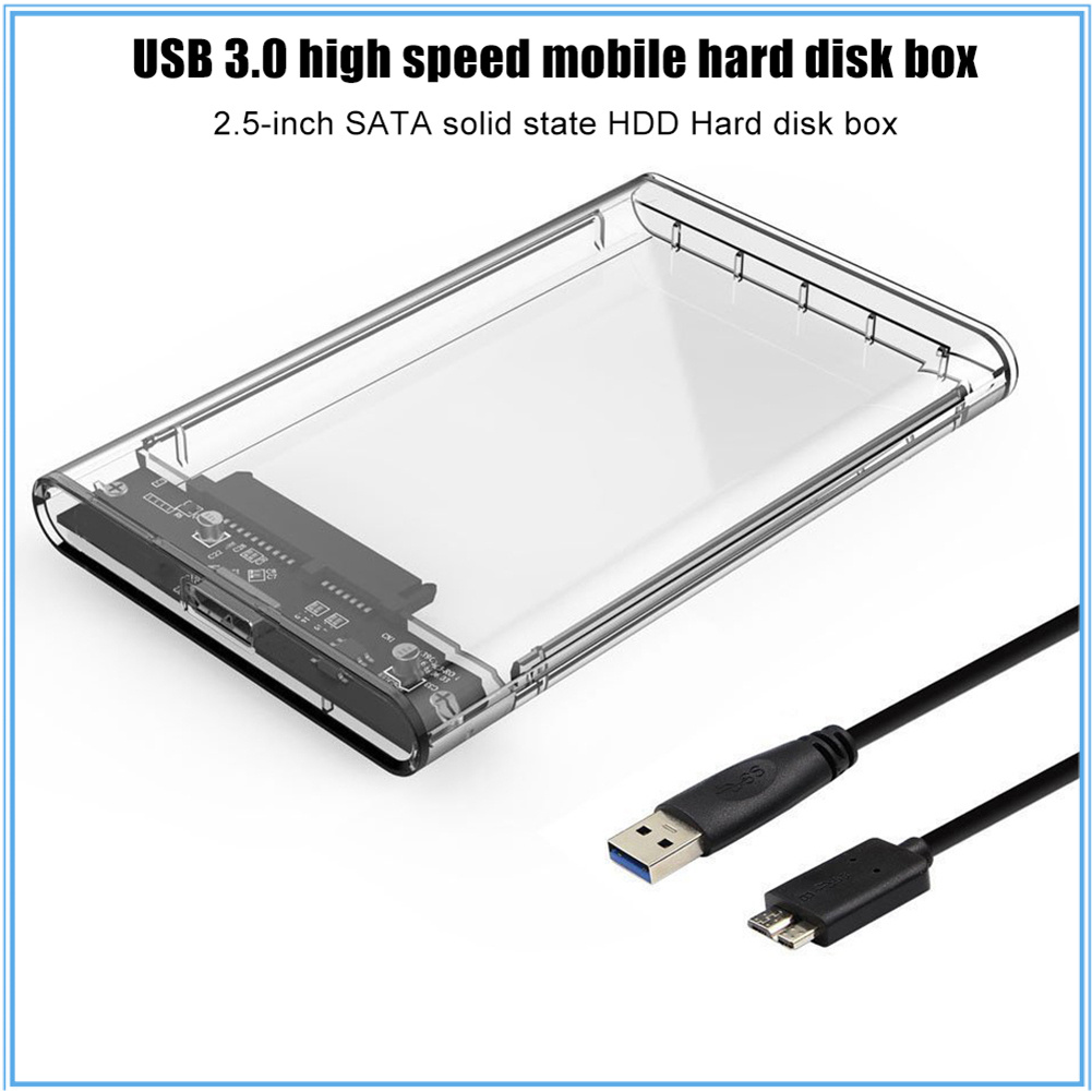 5Gbps High Speed 2.5inch SATA HDD SSD USB 3.0 Mobile Hard Disk Box Case for PC