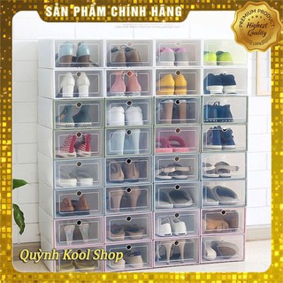 Hộp Đựng Giày Dép Bằng Nhựa Cứng, Xếp Gọn Tiện Dụng