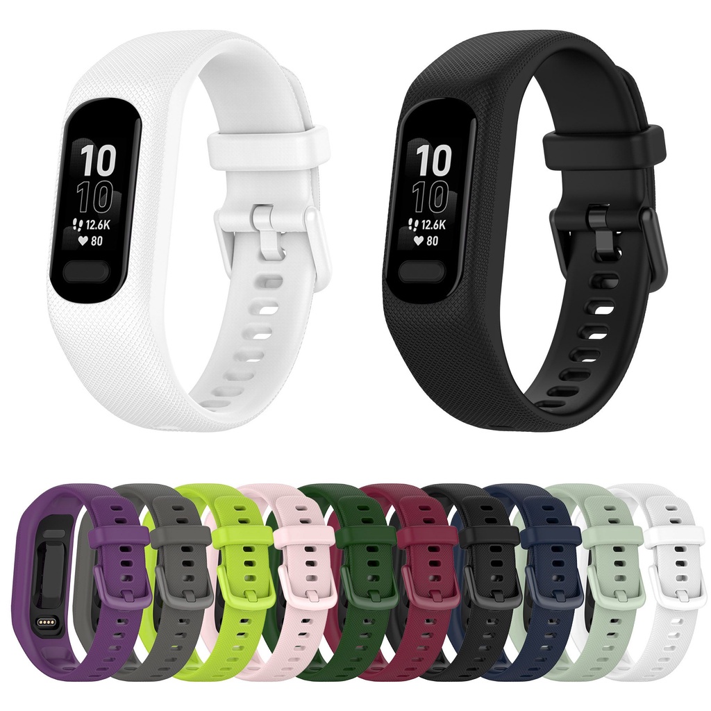 Dây Đeo Silicone Thay Thế Cho Đồng Hồ Thông Minh Garmin Vivosmart 5