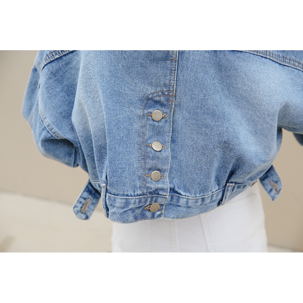 Áo Jean Nữ Nút Sau Vero Moda Trend 2020 | Khoác Bò Croptop Cúc Sau Ulzzang Hàn Quốc [Hàng Cao Cấp] | BigBuy360 - bigbuy360.vn