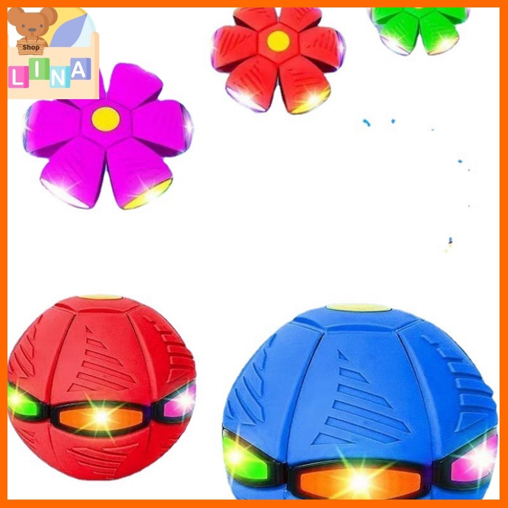 Đồ chơi bóng ma thuật biến dạng tự nảy sáng đèn, đĩa bay biến dạng quả bóng ma thuật, quả bóng ma thuật, có đèn led