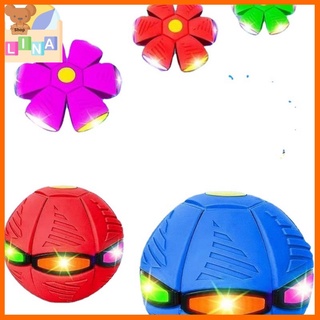 Đồ chơi bóng ma thuật biến dạng tự nảy sáng đèn, đĩa bay biến dạng quả bóng ma thuật, quả bóng ma thuật, có đèn led