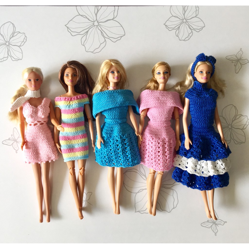 Thời trang handmade cho barbie doll-@bellascrochet_corner