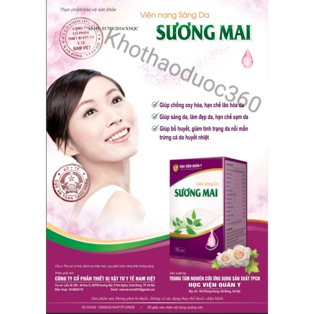 Viên Sáng Da Sương Mai - Học viện Quân Y