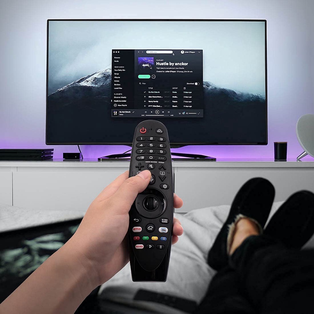 Điều Khiển Từ Xa Thay Thế AN-MR19BA Cho TV Thông Minh LG 2019 (Với Vỏ Đen) Không Có Giọng Nói