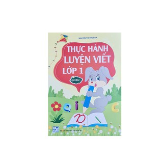Sách - Combo 2 cuốn Thực hành luyện viết lớp 1( tập 1+2 ) bán kèm 1 quyển tô màu 15k