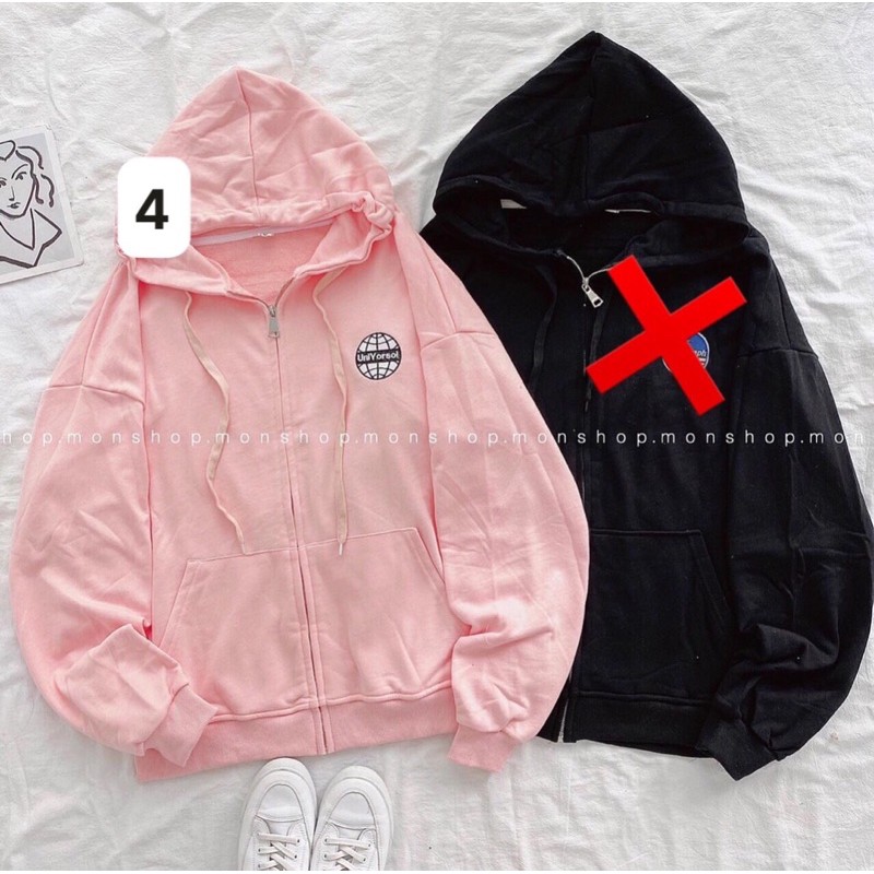 Tổng hợp Áo Hoodie zip thun nhà Mon.