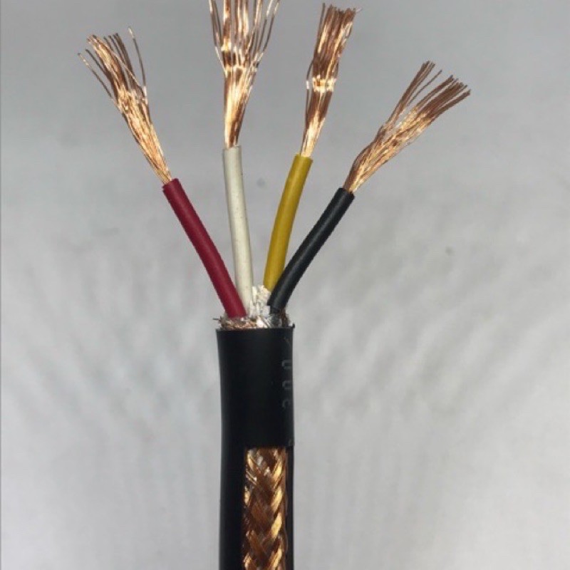 Dây tín hiệu điều khiển có lưới chống nhiễu 4x0.75 đồng chuẩn- giá bán 1 mét