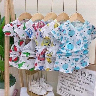 Bộ cộc tay cotton giấy cho bé (4-14kg)