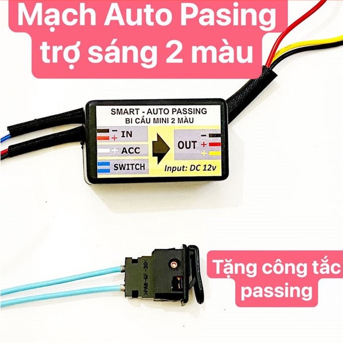 [Mã LIFEAUMAY giảm 10% tối đa 30k đơn 150k] Mạch Passing Cho Đèn Trợ Sáng Bi Cầu 2 Màu