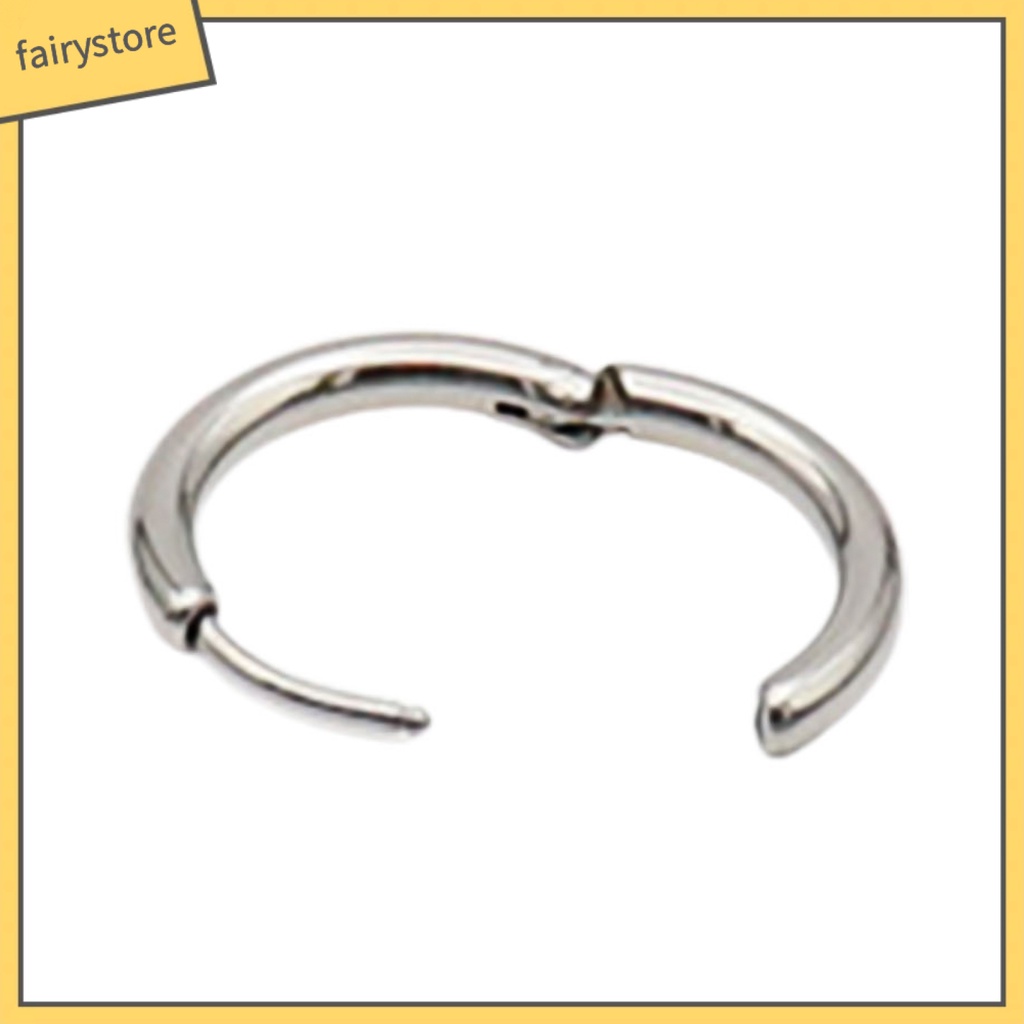 1 Khuyên tai hình tròn thiết kế đơn giản cho nam và nữ