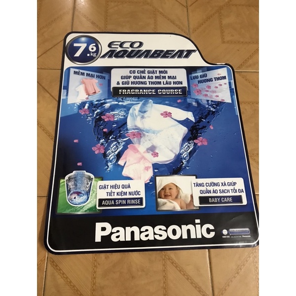 [Mã ELHA22 giảm 5% đơn 300K] Tem máy giặt Panasonic lồng đứng hàng chính hãng