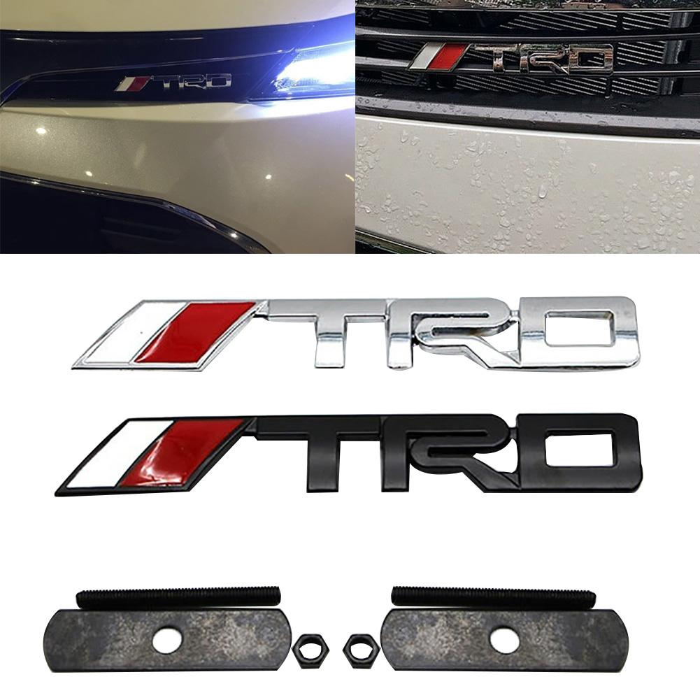 1 Miếng Dán logo TRD Bằng Kim Loại 3D Dùng Trang Trí Xe Hơi TOYOTA TRD
