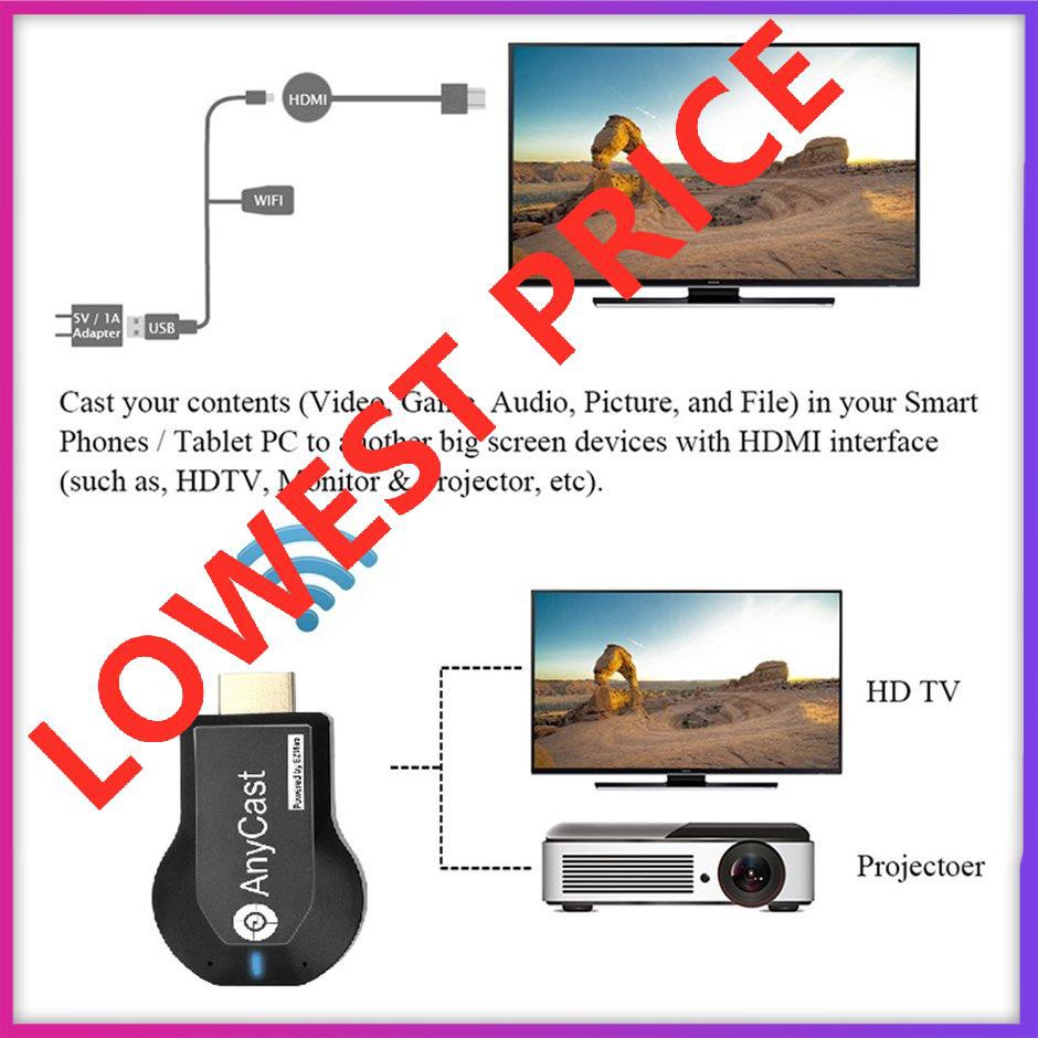 【giao hàng hôm nay>>>Smart Tv Hd Dongle Wireless Receiver Chromecast 2 Anycast For Mobile Tv