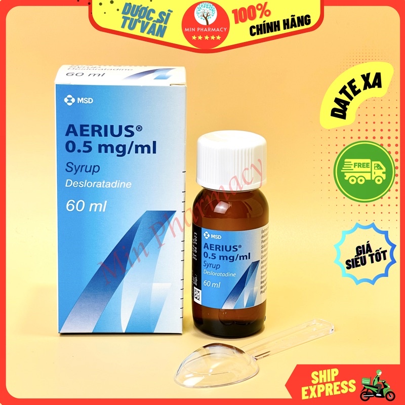 Siro Aerius MSD 0.5mg/ml Chai 60ml - Minpharmacy