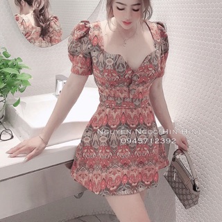 Đầm umi thổ cẩm mới về hoạ tiết mới nhé (chất co dãn siêu tôn dáng)