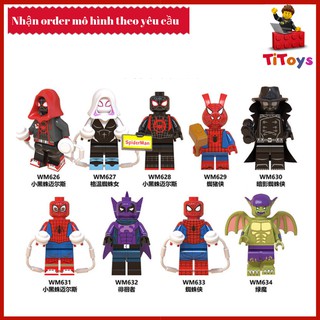 Minifigures Các Nhân Vật Spider Man - Đồ chơi Lắp ghép Xếp hình Non Lego WM6052