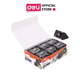 Tẩy 2B Deli, 40×19×19mm, Đen - EH01720