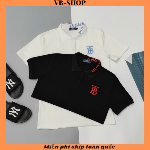 Áo thun nam ngắn tay cổ polo cao cấp giá rẻ thêu chữ B sang trọng vải cotton co giãn bốn chiều VBSHOP0010
