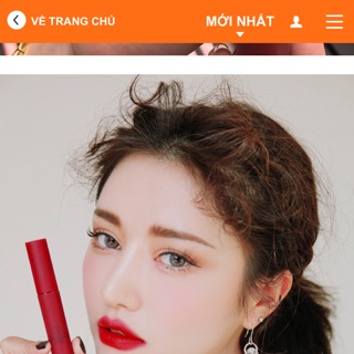 Son kem 3ce màu đỏ lạnh - HQ- mua son tặng mask môi HQ