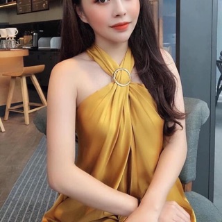 Váy lụa suông