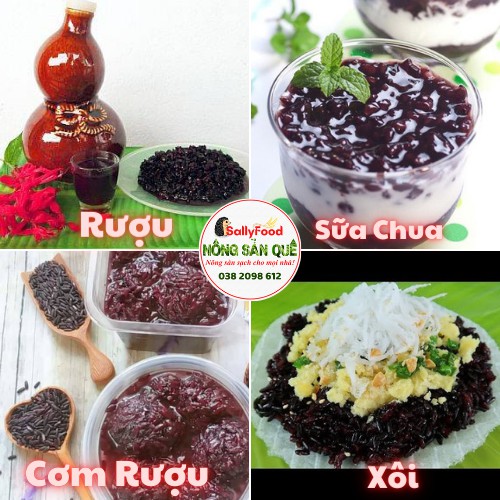 1kg Gạo Nếp Cẩm (Nếp Than) Sạch Dẻo Thơm Ngon – Làm Sữa Chua Nếp Cẩm, Rượu Nếp Cẩm, Xôi Nếp Cẩm – Nông Sản Quê Sallyfood | BigBuy360 - bigbuy360.vn