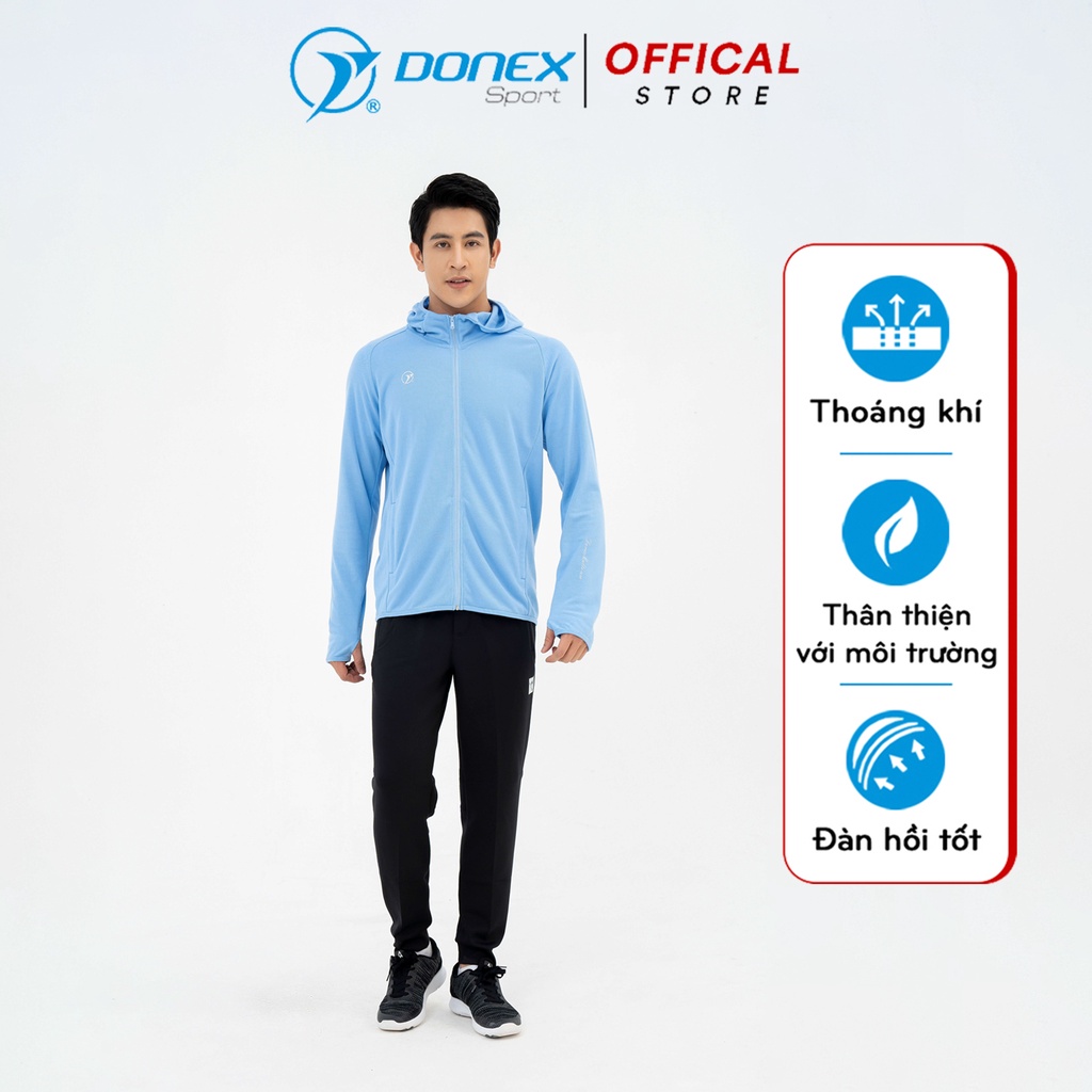 Áo Khoác Chống Nắng Nam DONEXPRO Form Classic Tích Hợp Khẩu Trang Chất Liệu Thể Thao Cool Air Chống Tia UV MDE-252