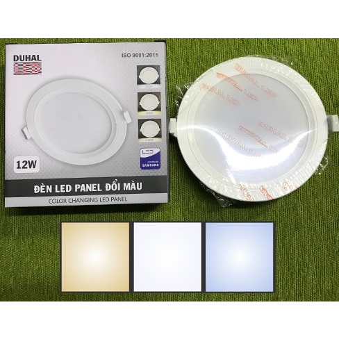 Đèn led âm trần Panel Duhal 6W 9W 12W ÁNH SÁNG 3 CHẾ ĐỘ MÀU TRẮNG- TRUNG TÍNH- VÀNG