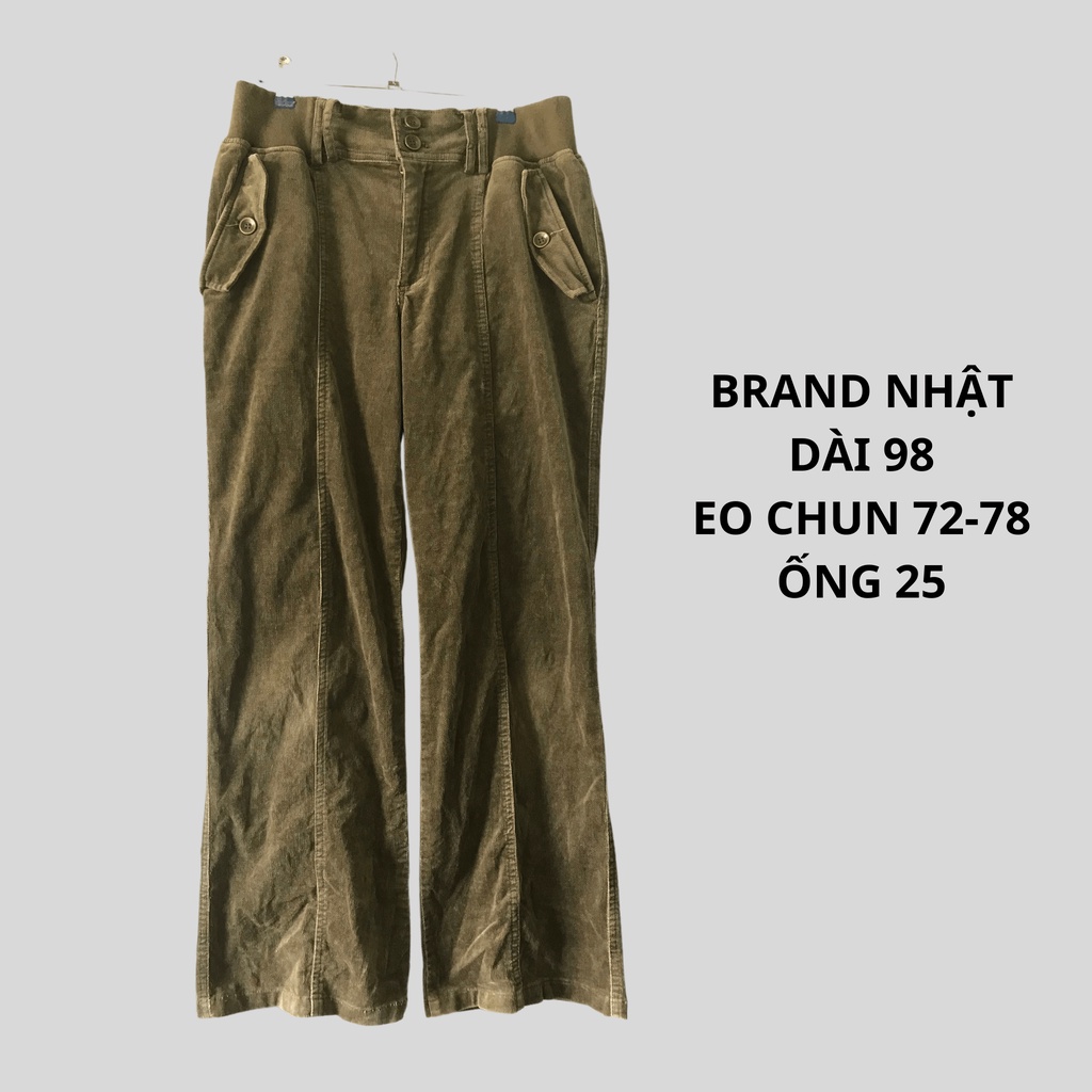 Quần Nhung Tăm Secondhand, Quần 2HAND Loại 1 Vintage