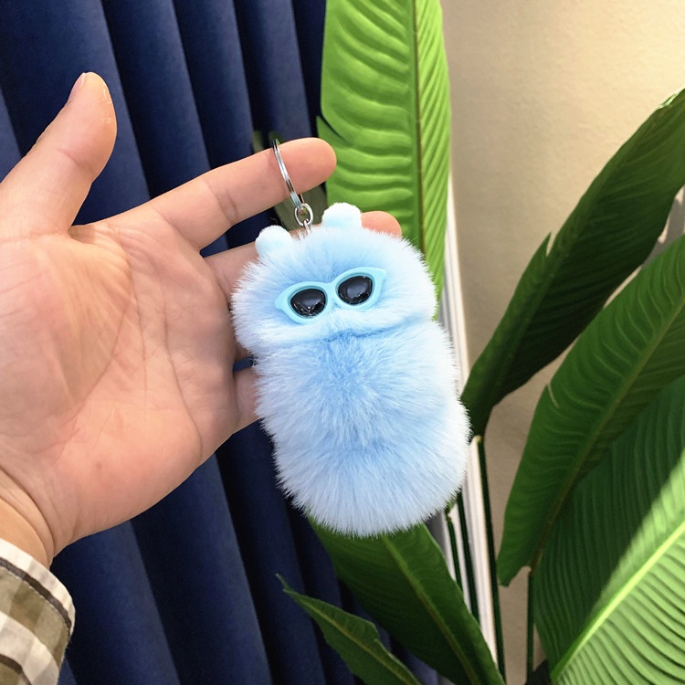 Móc Khóa Hình Con Sâu Màu Sắc Dễ Thương