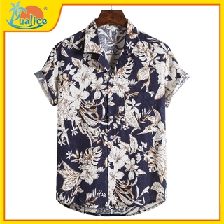 Áo sơ mi cotton tay ngắn có cổ chất liệu cotton phong cách dân dã 557