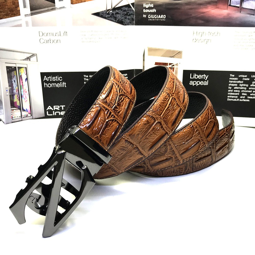 Thắt lưng/ dây nịt nam khóa tự động có hộp đựng hãng RB theo kèm