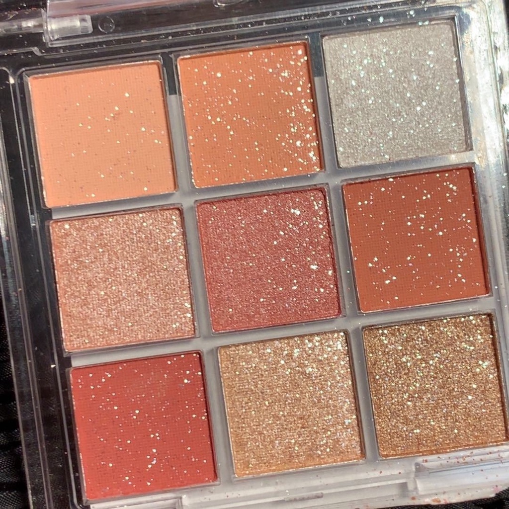 [Hàng mới về] Bảng phấn mắt Dikalu 9 màu hiệu ứng lì và ánh ngọc trai hợp thời trang