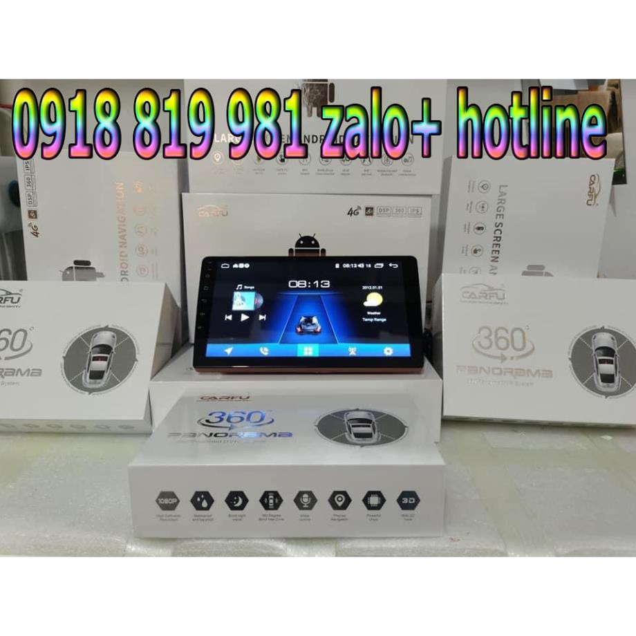 [GIẢM 30%] MÀN HÌNH ANDROID CARFU TÍCH HỢP CAMERA 360 RAM 2/32 CHIP 8 NHÂN | BigBuy360 - bigbuy360.vn