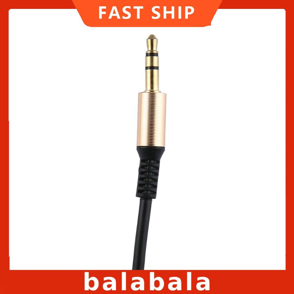 [BL]3.5 mm Jack AUX Audio Cable Male to Male Cable Gold Plug Line Cord Audio Cable