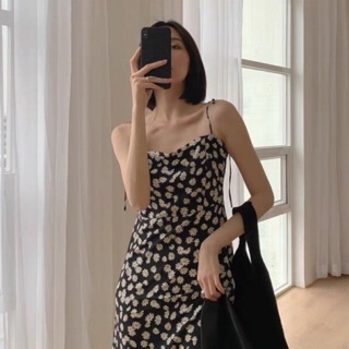 Váy hai dây hoa cúc dáng dài/ngắn