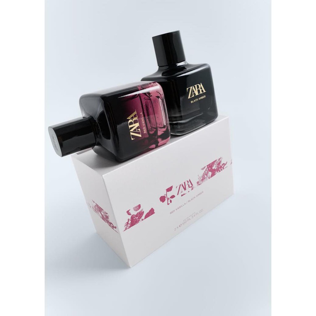 Set nước hoa nữ Zara RED VANILLA + BLACK AMBER EDT 100ml | Thế Giới Skin Care