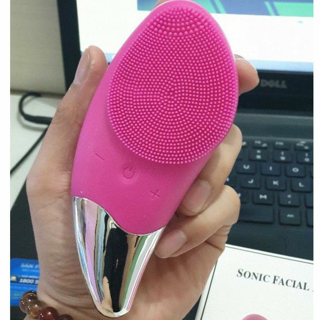 MÁY RỬA MẶT MASSAGE 3IN1 SONIC FACIAL BRUSH CAO CẤP | BigBuy360 - bigbuy360.vn