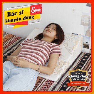 Gối chống trào ngược dạ dày cho người lớn Ema - CHÍNH HÃNG giảm nóng rát ngực, ngứa cổ, ho đêm, khó thở khi ngủ, copd...