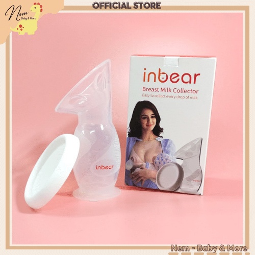 Cốc hứng sữa inbear phiên bản mới có đế hút chân không