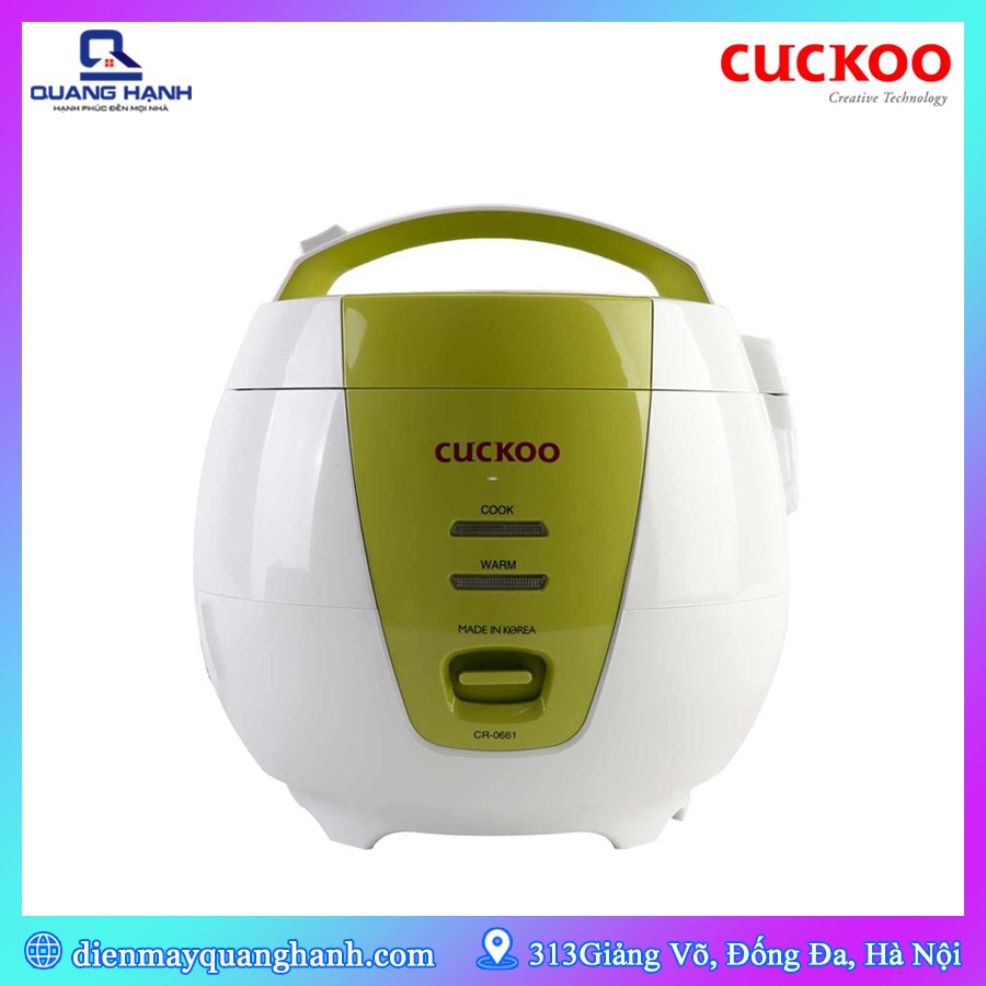 Nồi Cơm Điện Cuckoo CR-0661 1L [Hàng chính hãng bảo hành 24 tháng]