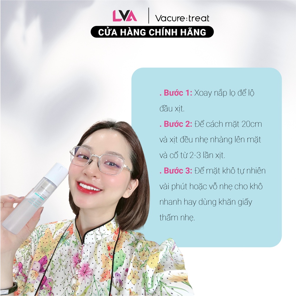 Xịt Khoáng Cấp Ẩm, Dưỡng Trắng Vacure:treat Moisture Boosting Mist 120ml