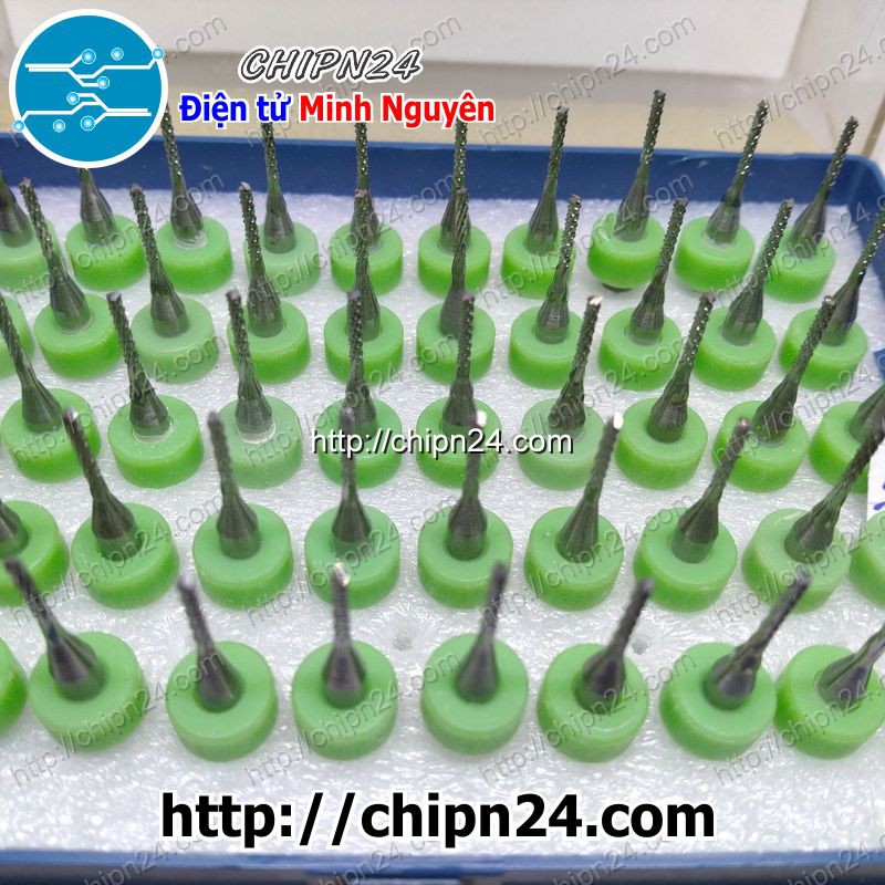 [1 CÂY] Mũi phay mạch in CNC 1.2mm (Mạch điện tử, PCB)