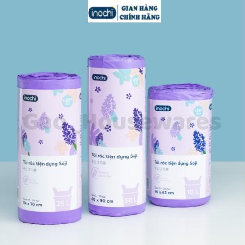 [FreeShip] Túi đựng rác tự hủy hương chanh / hương lavender có quai cao cấp inochi, đạt tiêu chuẩn xuất khẩu Châu Âu